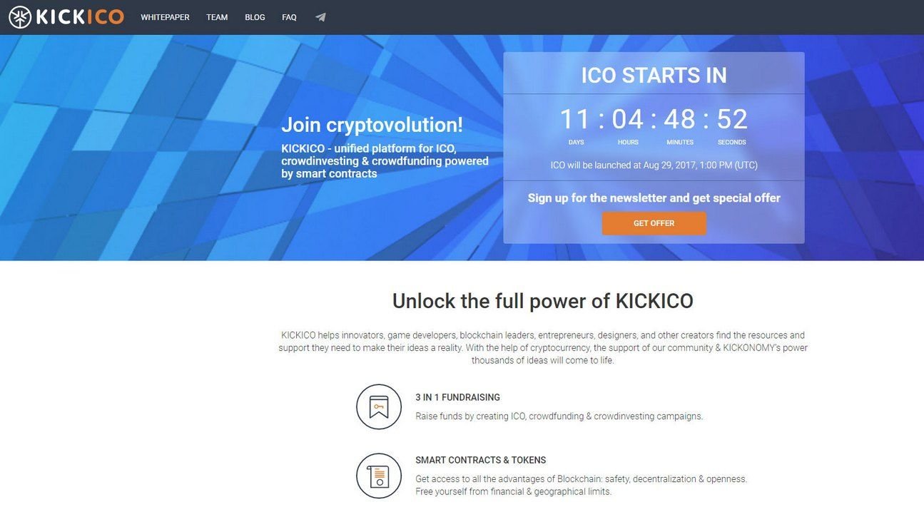 First Ico Campaign On Kickico Platform - 