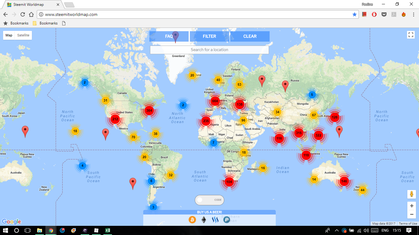 Steemit World Map