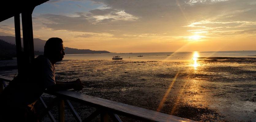 Sunset in Bone Gulf, Central Sulawesi