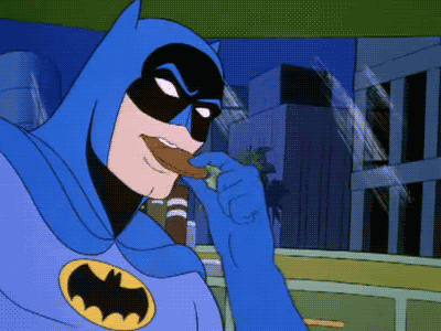 batman reluctant cookie cheer.gif