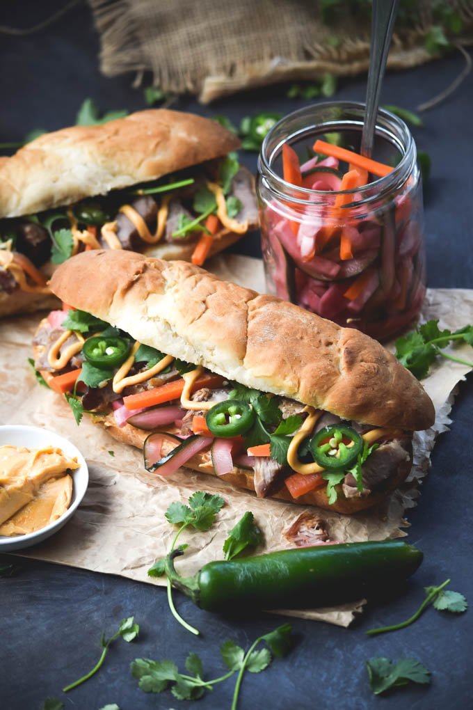 Vietnamese Pork Bahn Mi with Sriracha Tahini Mayo,.jpg