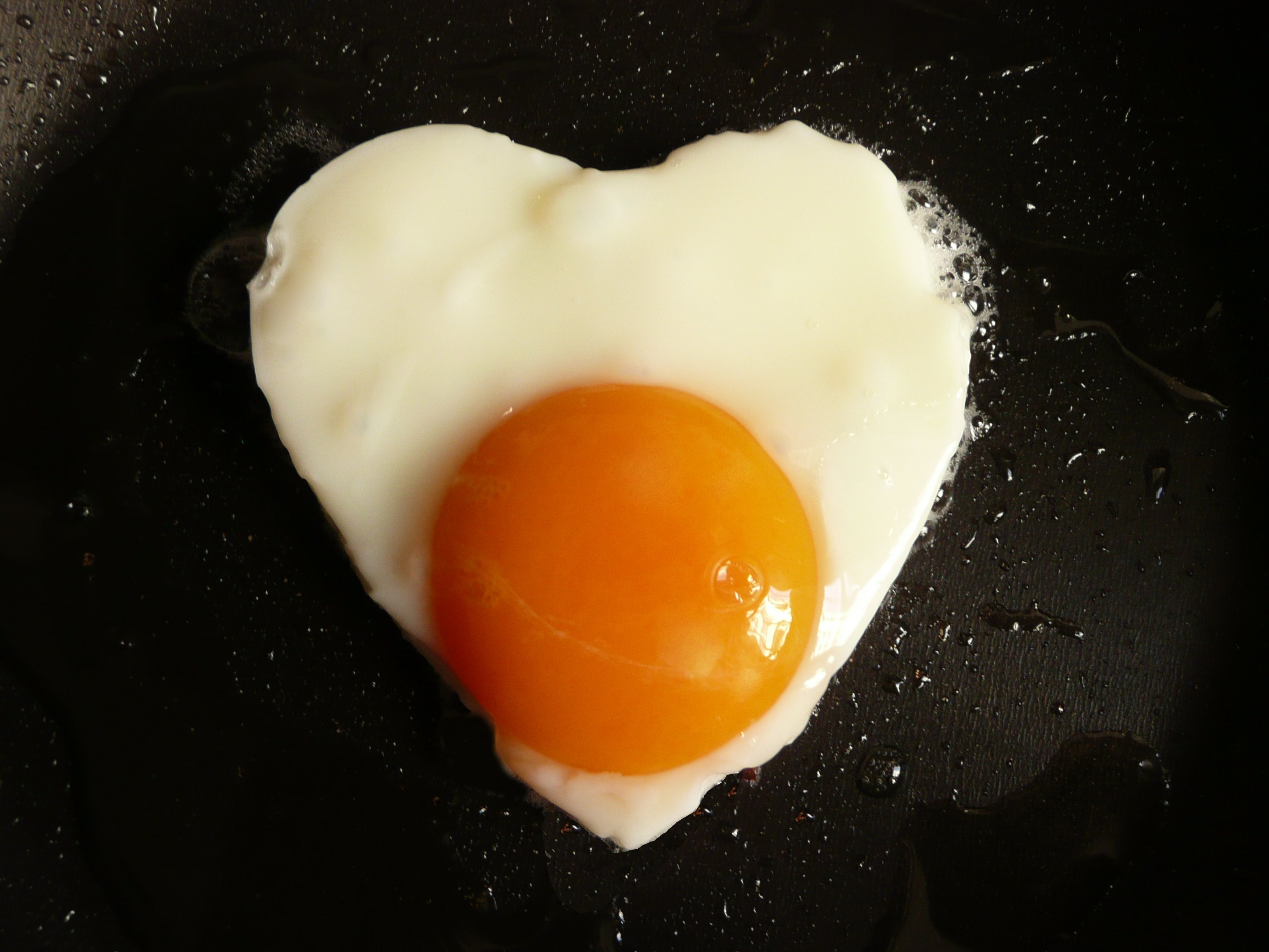 Heart Shaped Fried Egg