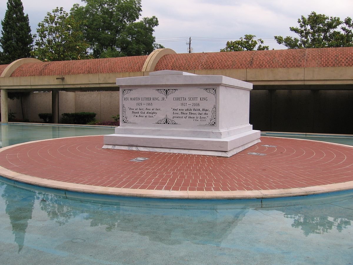 Martin Luther Kings Grab nahe dem King Center in Atlanta