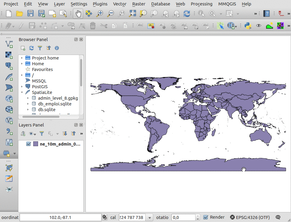 QGIS mapping software