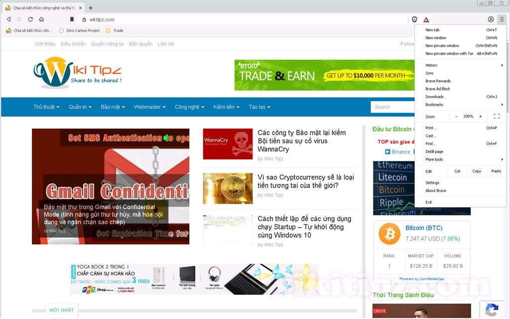 Brave - Trình duyệt web công nghệ blockchain đầu tiên trên thế giới