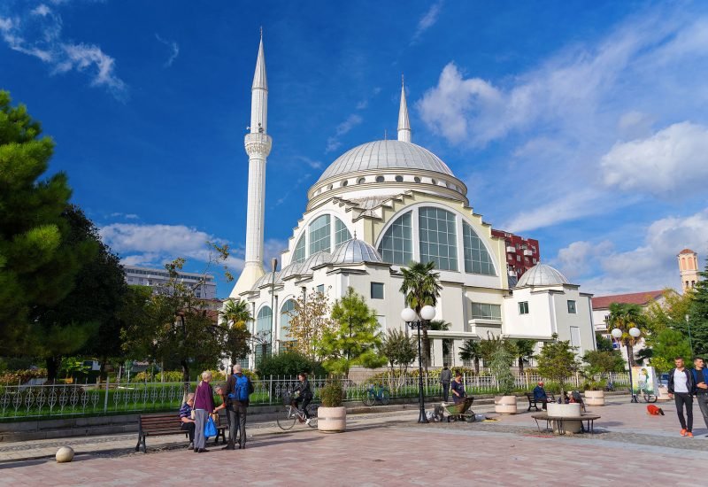 Ebu Beker Mosque or Xhamia e Madhe in Shkoder, Albania