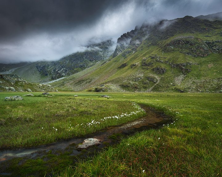 Moody Mountain atmosphere in the Stubai Valley