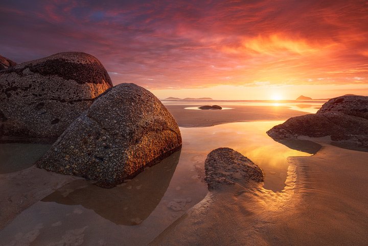 Sunset at Whisky Bay in Australia