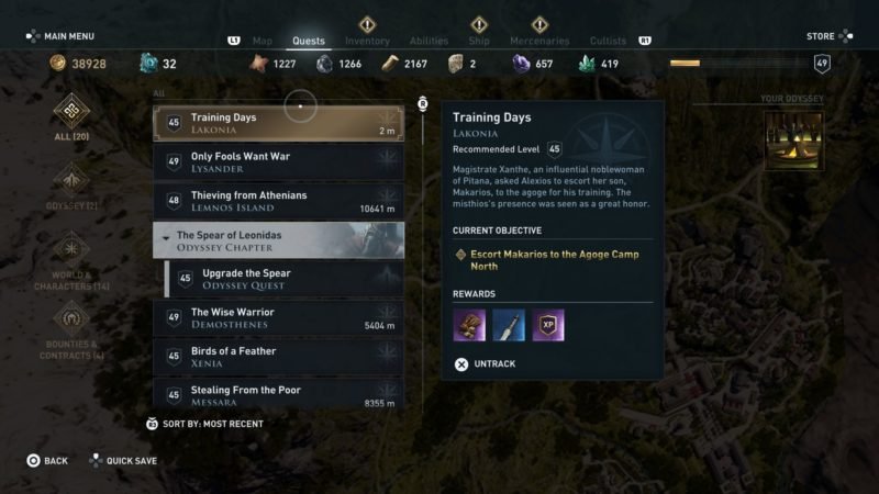 ac-odyssey-training-days-guide