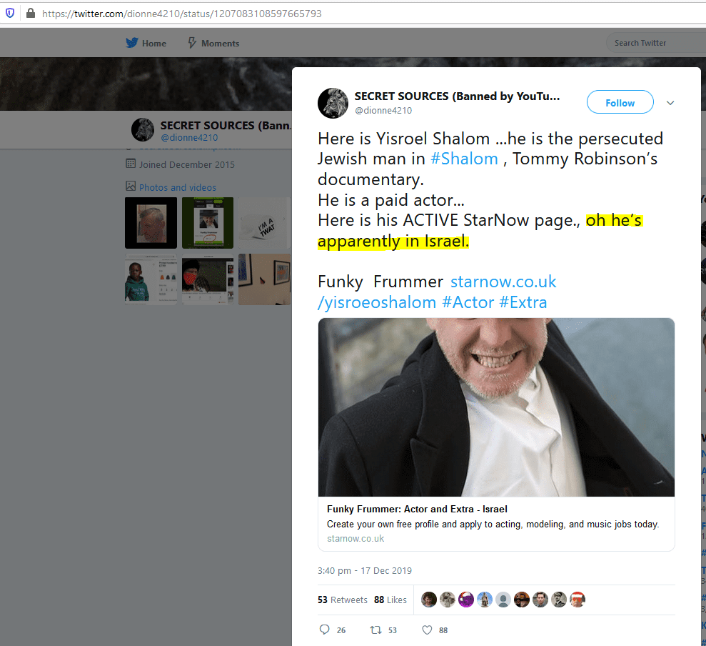 Dionne Claims Yisroel Shalom Is Alive