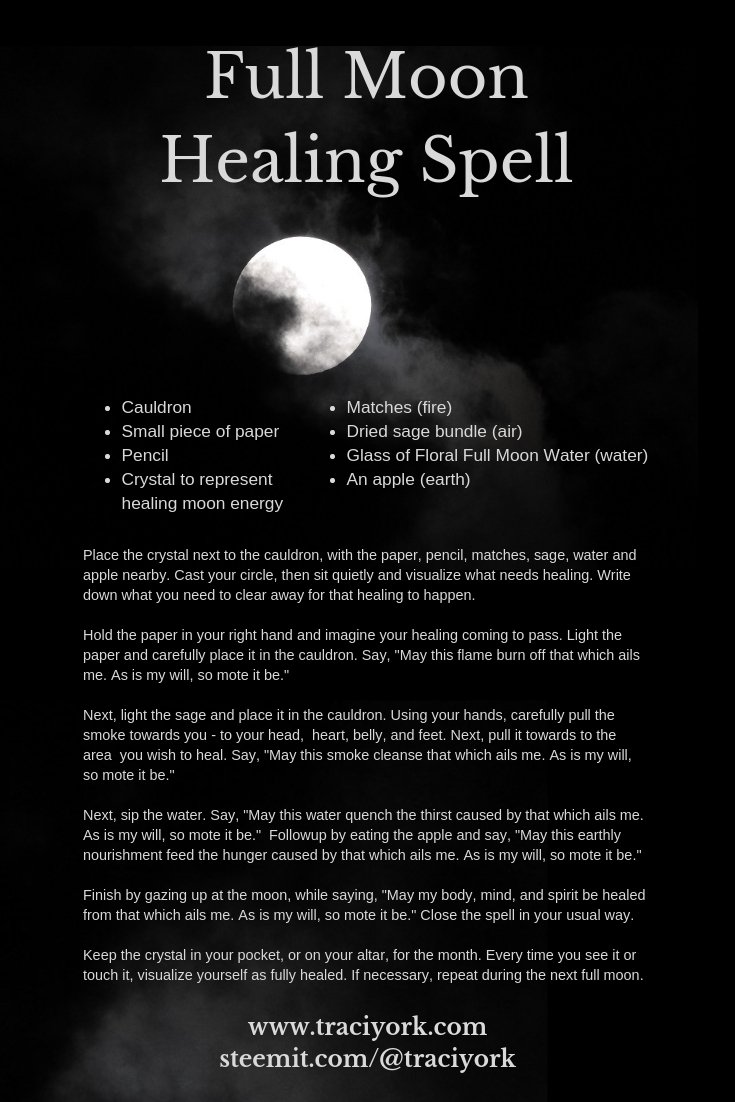 Full Moon Healing Spell 2019