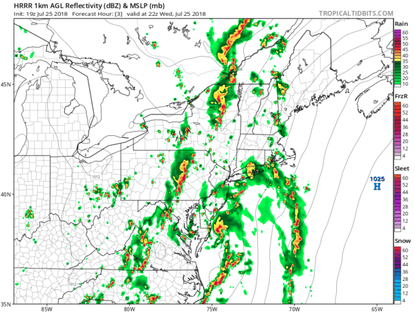 Low Pressure Brings Thunderstorms to Long Island Tonight