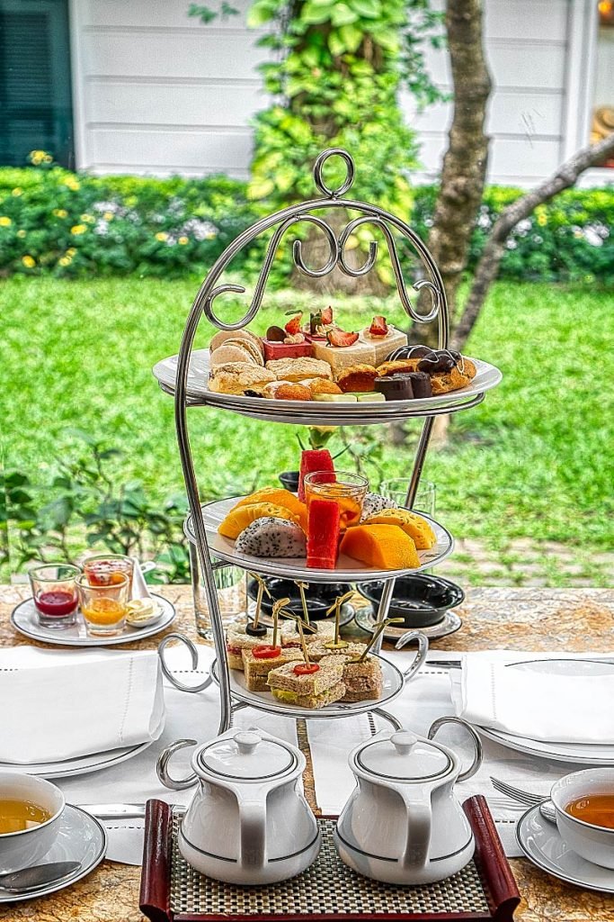 Metropole Hanoi afternoon tea set