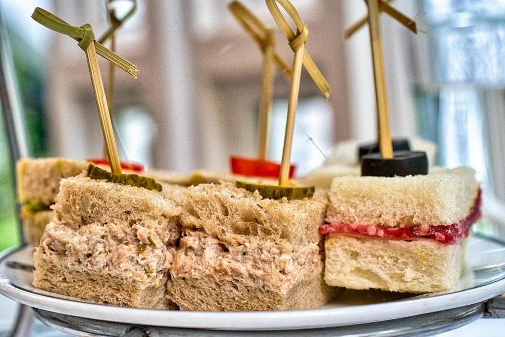 tuna afternoon tea sandwich