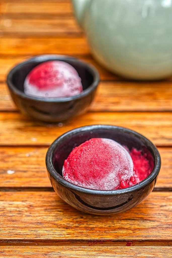 Strawberry sorbet