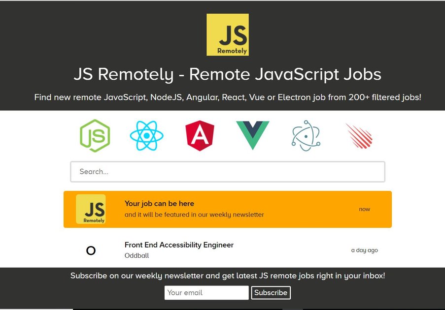 Js remotely find remote javascript jobs easily steemhunt