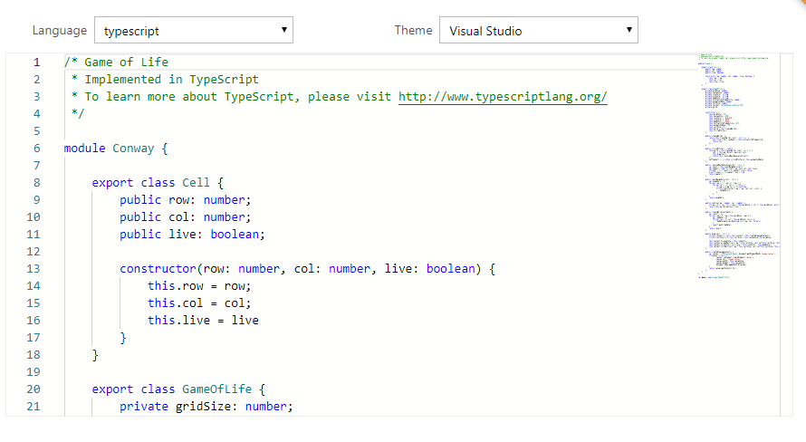 Monaco Editor - Tool that interpret C#, PHP, HTML, PowerShell, Python ...