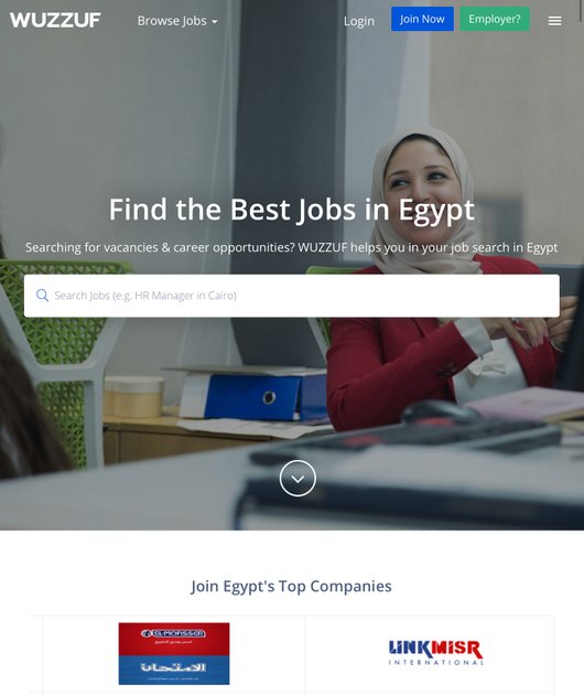Wuzzuf Egyptian Middle East Job Portal Steemhunt Since its launch in 2012, more than 20,000 companies and almost 1.5 million job seekers have registered on the site. steemhunt