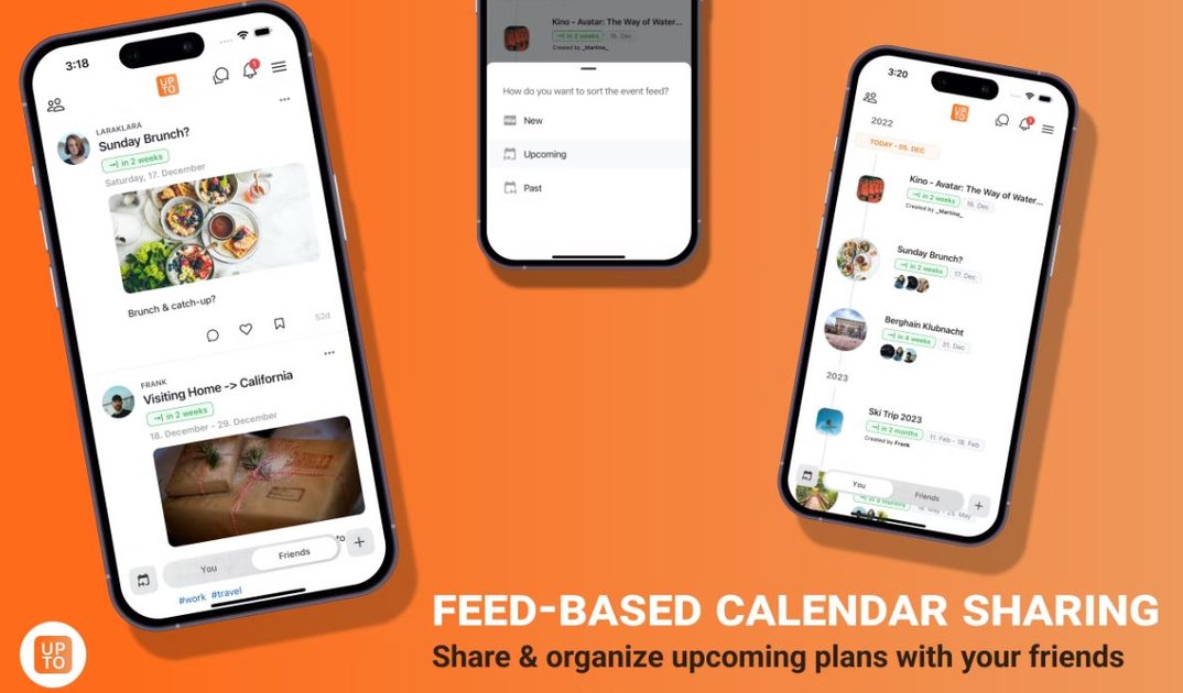 Upto A shared calendar for friends Steemhunt