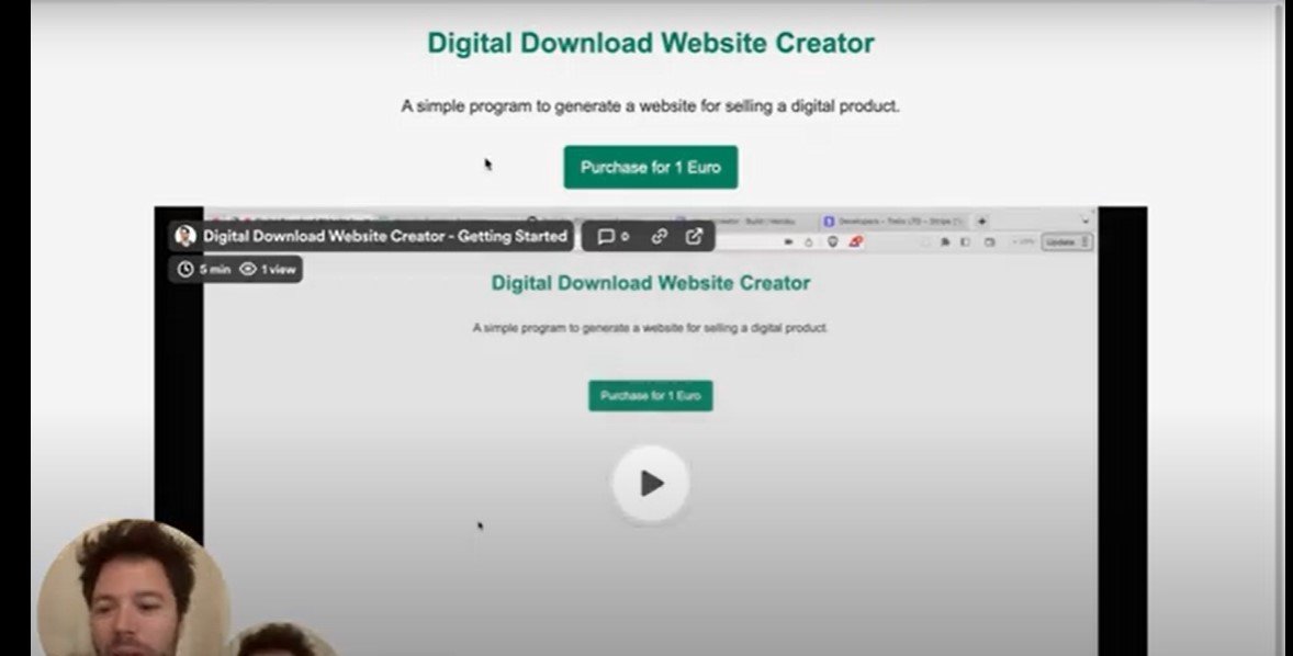 Digital Download Website Creat A DIY website template to sell a