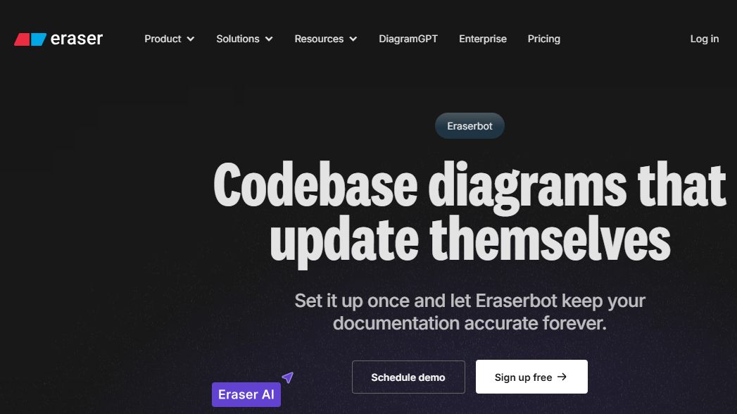 Eraser AI - Codebase diagrams that update themselves | Steemhunt
