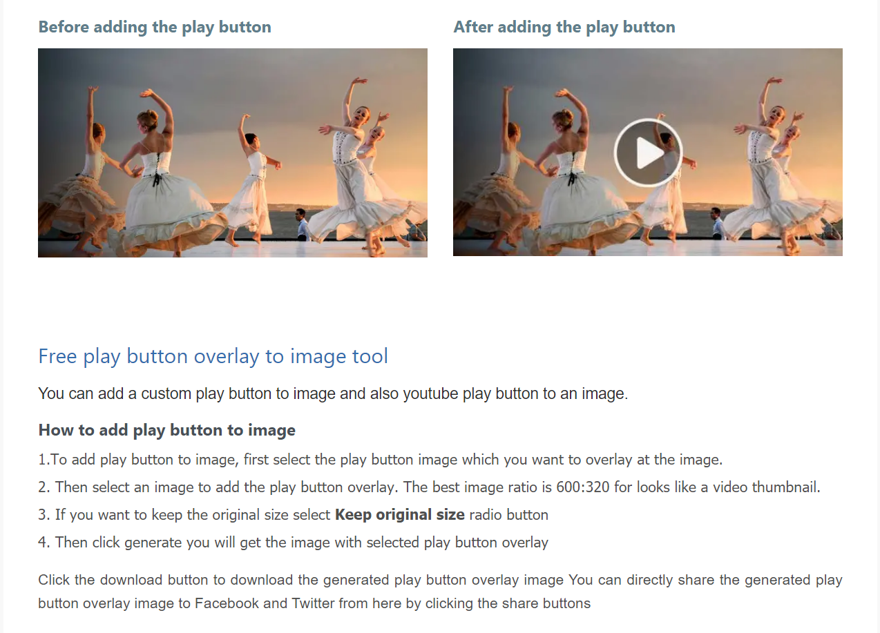 How To Add Play Button To Your Image — Steemit
