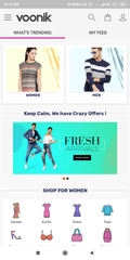 Voonik online shopping app