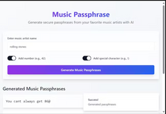 Music Passphrases