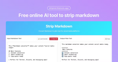Strip Markdown