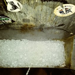 The Look of Fresh Ice In the Dive Bar Urinal