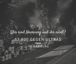 Ultra Pyroshow beim HSV Abstieg - Wir sind Hamburg und ihr nicht