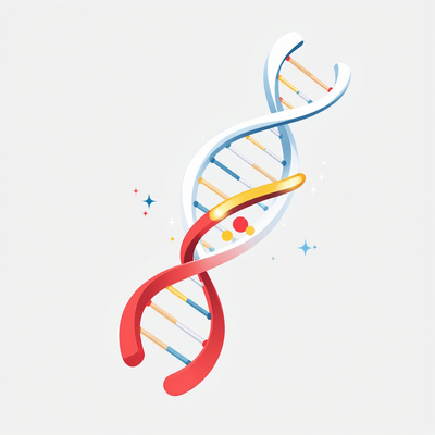 Ilustración del mecanismo CRISPR-Cas9 utilizado en la edición genética humana para modificar el ADN