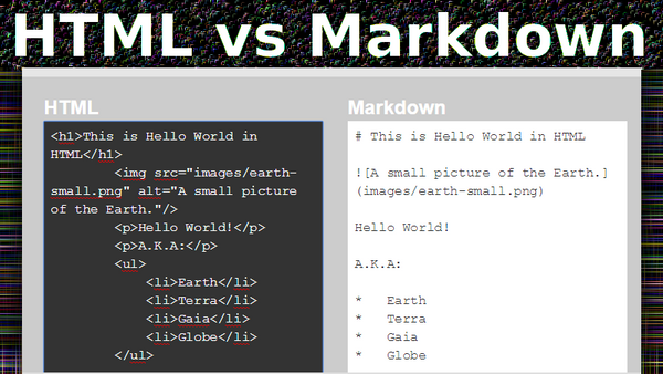 HTML vs MarkDown. Dando formato a tus publicaciones.