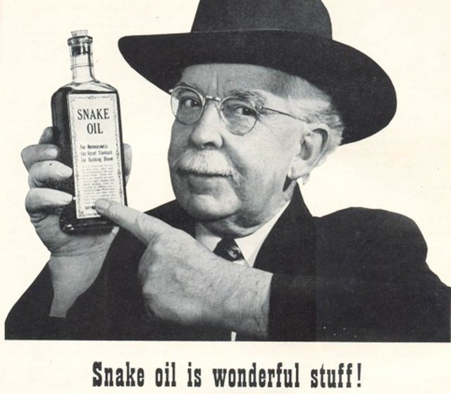 snake oil salesman