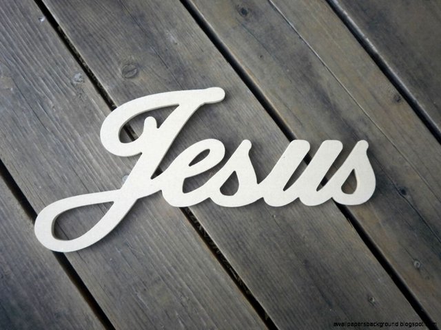 the word jesus in cursive