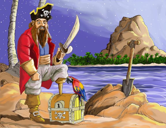 pirates buried treasure