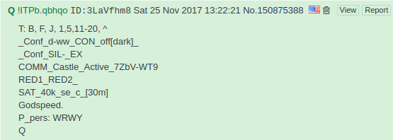 Q-Anon latest post from 4chan q-clearance November 25, 2017 ID:3LaVfhm8