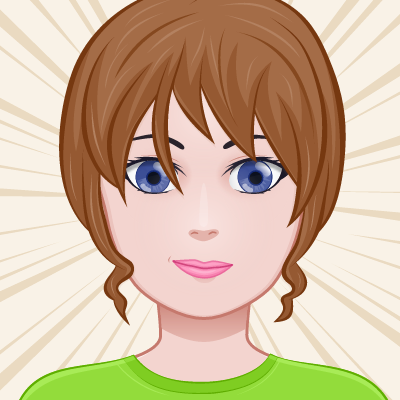 Meu avatar criado com o Anime Character Creator