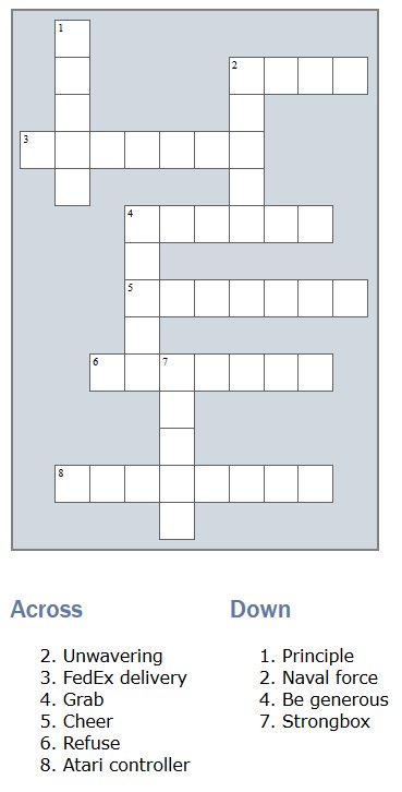 SPD Crossword Puzzle