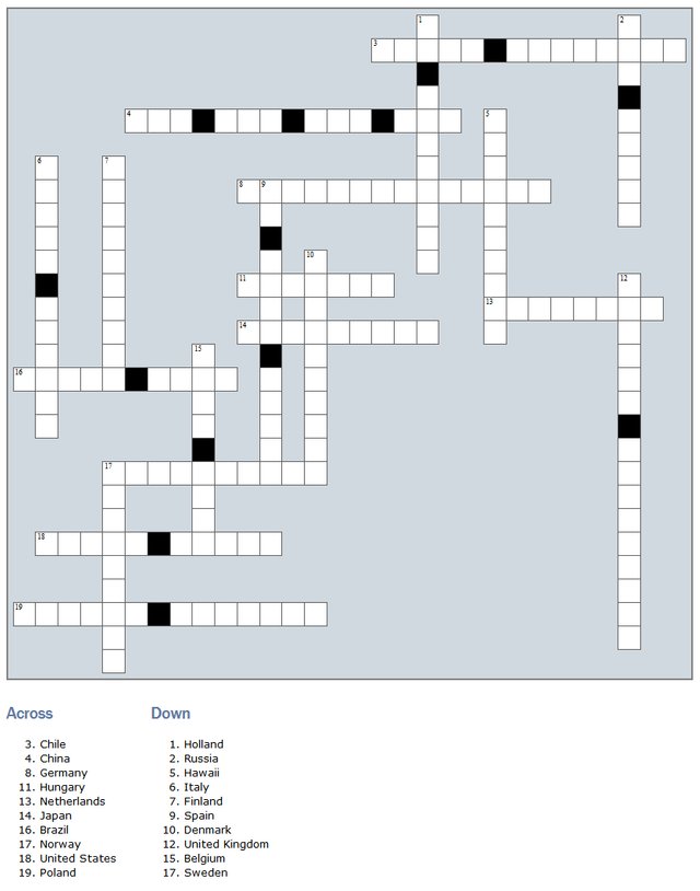 SPD Crossword Puzzle