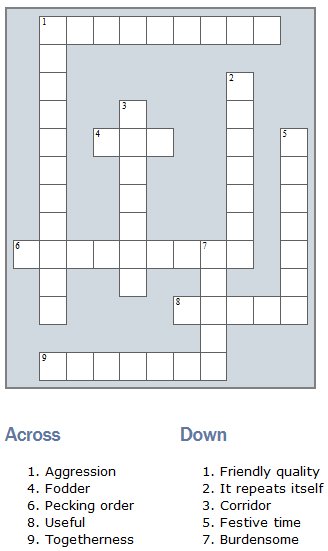 SPD Crossword Puzzle