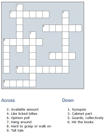 SPD Crossword Puzzle