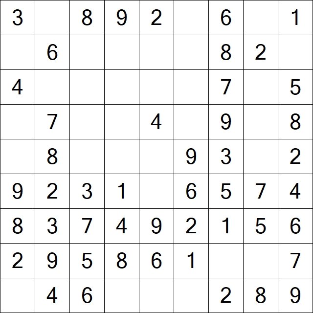 SPD Sudoku Puzzle