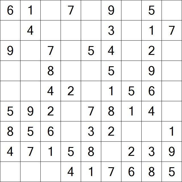 SPD Sudoku Puzzle