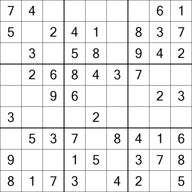 SPD Sudoku Puzzle