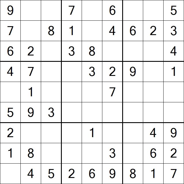 SPD Sudoku Puzzle