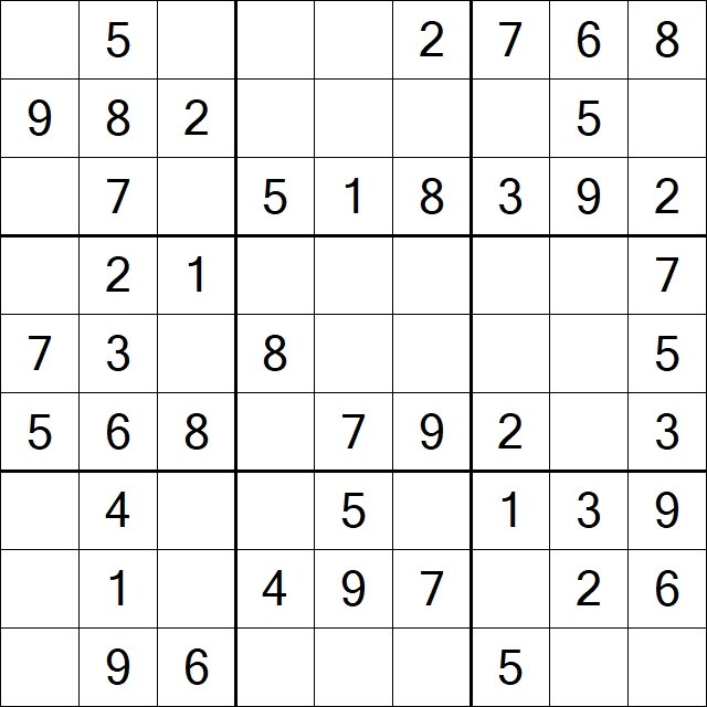 SPD Sudoku Puzzle