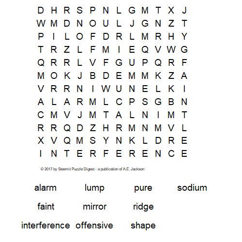 SPD Word Search Puzzle