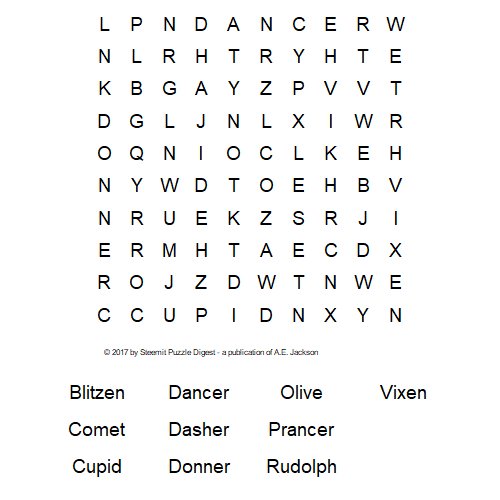 SPD Word Search Puzzle