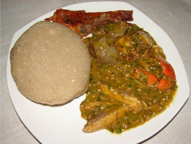 Eating The Nigerian Way: Eba(Garri) and Okra Soup — Steemit